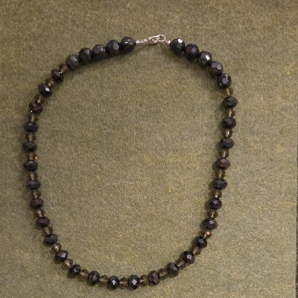 Chic Black Beaded Necklace